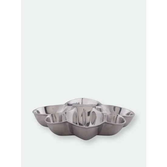 Arthur Court Designs Fleur De Lis Serving Bowl 4 Compartment Serveware 3 Arthur Court Designs Fleur De Lis Serving Bowl 4 Compartment Serveware - Image 3