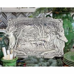 Arthur Court Designs Elk Herd Oblong Tray Serveware