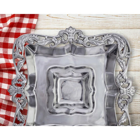 Arthur Court Designs Acanthus Chip And Dip Serveware 4 Arthur Court Designs Acanthus Chip And Dip Serveware - Image 4