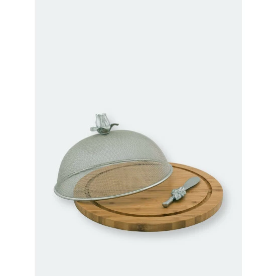 Arthur Court Designs Magnolia 3 Piece Picnic Cheese Board / Spreader Serveware 2 Arthur Court Designs Magnolia 3 Piece Picnic Cheese Board / Spreader Serveware - Image 2
