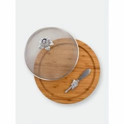 Arthur Court Designs Magnolia 3 Piece Picnic Cheese Board / Spreader Serveware 6 Arthur Court Designs Magnolia 3 Piece Picnic Cheese Board / Spreader Serveware -Arthur Court Designs Sales unnamed file 2637