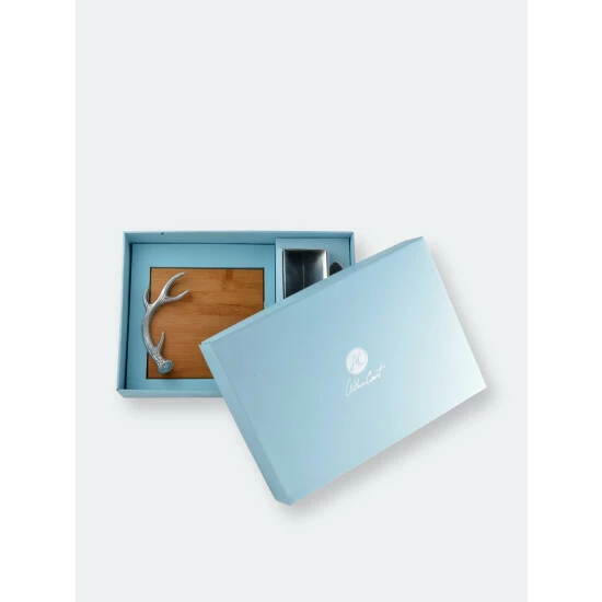 Arthur Court Designs Antler Bamboo Cheese Set Serveware 2 Arthur Court Designs Antler Bamboo Cheese Set Serveware - Image 2