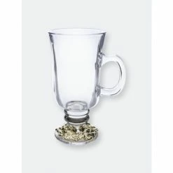Arthur Court Designs Grape 24k Gold Plated Glass Mugs Drinkware