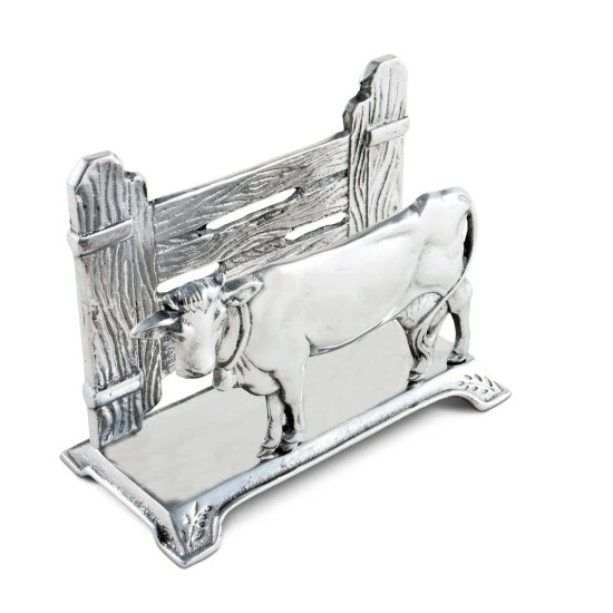 Arthur Court Designs Cow Napkin Holder Dinnerware & Flatware 3 Arthur Court Designs Cow Napkin Holder Dinnerware & Flatware - Image 3
