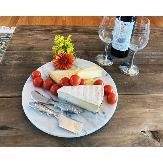 Arthur Court Designs Trout Cheese Set Marble Dinnerware & Flatware 2 Arthur Court Designs Trout Cheese Set Marble Dinnerware & Flatware - Image 2
