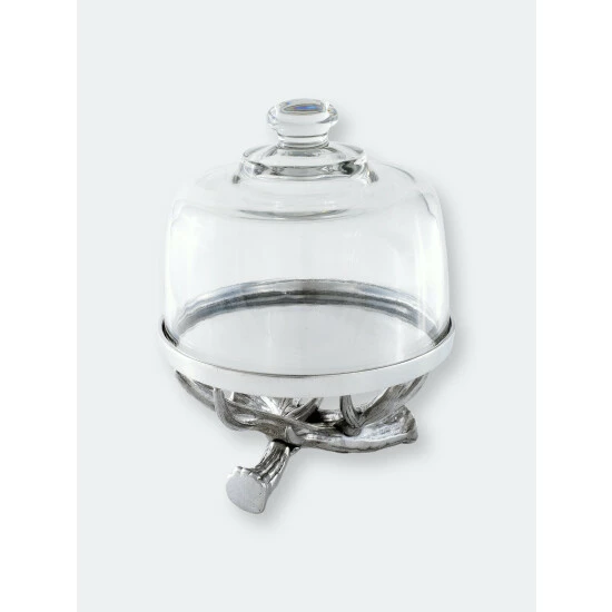 Arthur Court Designs Antler Plate With Glass Dome Kitchen 5 Arthur Court Designs Antler Plate With Glass Dome Kitchen - Image 5