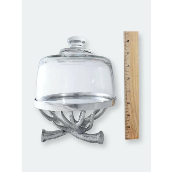 Arthur Court Designs Antler Plate With Glass Dome Kitchen 6 Arthur Court Designs Antler Plate With Glass Dome Kitchen - Image 6