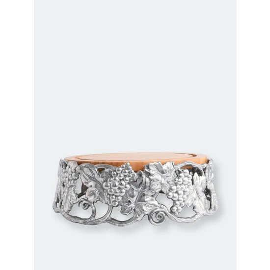 Arthur Court Designs Grape Cheese Pedestal Knives & Cutting Boards 3 Arthur Court Designs Grape Cheese Pedestal Knives & Cutting Boards - Image 3