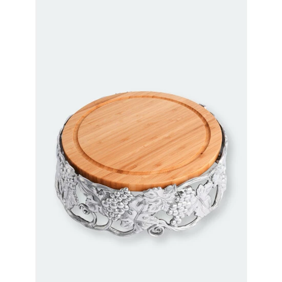 Arthur Court Designs Grape Cheese Pedestal Knives & Cutting Boards 4 Arthur Court Designs Grape Cheese Pedestal Knives & Cutting Boards - Image 4