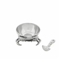 Arthur Court Designs Crab 3-Piece Condiment Set Serveware