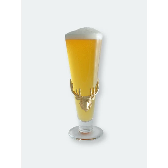 Arthur Court Designs Antler 24k Gold Plated Pilsner Drinkware 3 Arthur Court Designs Antler 24k Gold Plated Pilsner Drinkware - Image 3