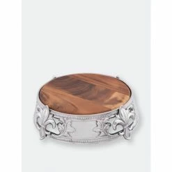 Arthur Court Designs Fleur De Lis Cheese Pedestal Serveware