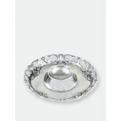 Arthur Court Designs Fleur-De-Lis Chip And Dip Serveware