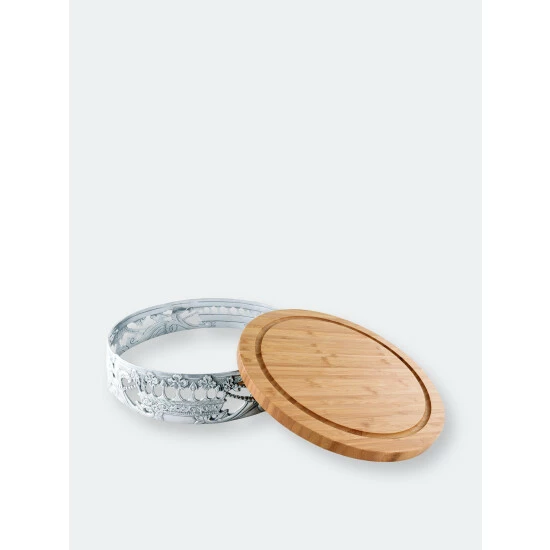 Arthur Court Designs Mardi Gras Cheese Pedestal Serveware 2 Arthur Court Designs Mardi Gras Cheese Pedestal Serveware - Image 2