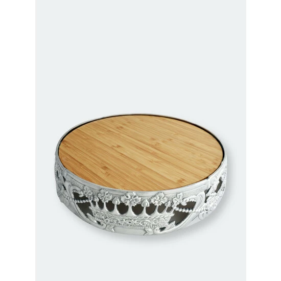 Arthur Court Designs Mardi Gras Cheese Pedestal Serveware 4 Arthur Court Designs Mardi Gras Cheese Pedestal Serveware - Image 4