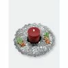 Arthur Court Designs Pinecone Wreath Round Tray 14 Serveware