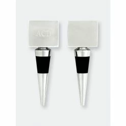 Arthur Court Designs Engravable Square Bottle Stopper Barware