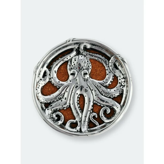 Arthur Court Designs Octopus Drink Coaster Set Of 4 Barware 4 Arthur Court Designs Octopus Drink Coaster Set Of 4 Barware - Image 4