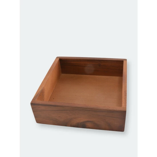 Arthur Court Designs Lunchon Wood Napkin Box Serveware 1 Arthur Court Designs Lunchon Wood Napkin Box Serveware