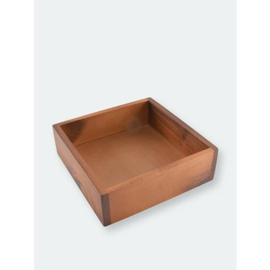 Arthur Court Designs Lunchon Wood Napkin Box Serveware 4 Arthur Court Designs Lunchon Wood Napkin Box Serveware - Image 4