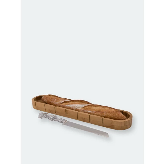 Arthur Court Designs Baguette Board With Grape Bread Knife Knives & Cutting Boards 2 Arthur Court Designs Baguette Board With Grape Bread Knife Knives & Cutting Boards - Image 2