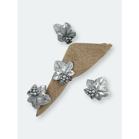 Arthur Court Designs Grape Napkin Rings Dinnerware & Flatware 2 Arthur Court Designs Grape Napkin Rings Dinnerware & Flatware - Image 2