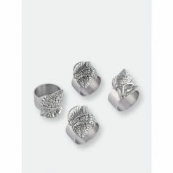 Arthur Court Designs Sea Shell Napkin Rings - Set Of 4 Dinnerware & Flatware