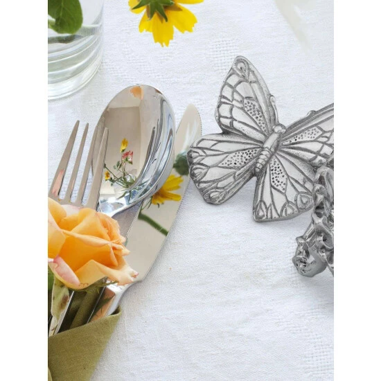 Arthur Court Designs Butterfly And Flower Napkin Rings Dinnerware & Flatware 6 Arthur Court Designs Butterfly And Flower Napkin Rings Dinnerware & Flatware - Image 6