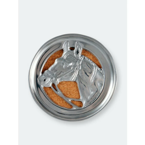 Arthur Court Designs Equestrian Drink Coaster Set Of 4 Barware 5 Arthur Court Designs Equestrian Drink Coaster Set Of 4 Barware - Image 5