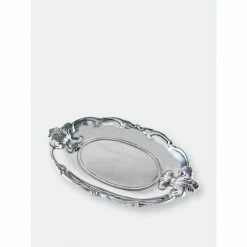 Arthur Court Designs Fleur-De-Lis Oval Tray Serveware