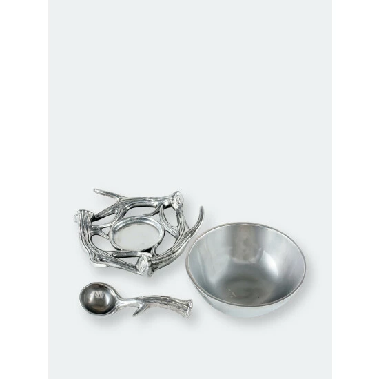 Arthur Court Designs Antler Condiment Server Serveware 2 Arthur Court Designs Antler Condiment Server Serveware - Image 2