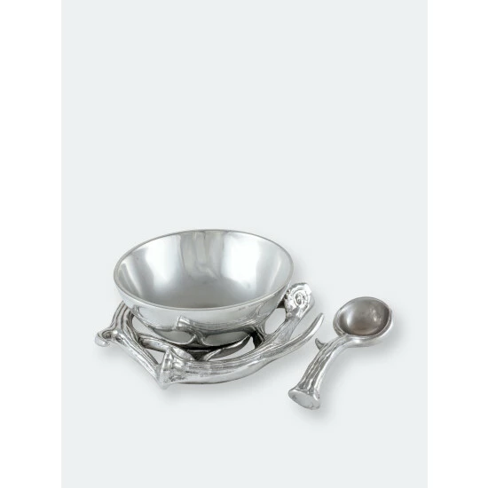 Arthur Court Designs Antler Condiment Server Serveware 4 Arthur Court Designs Antler Condiment Server Serveware - Image 4