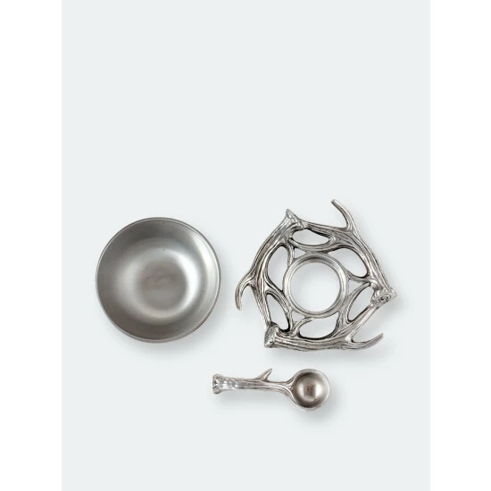 Arthur Court Designs Antler Condiment Server Serveware 5 Arthur Court Designs Antler Condiment Server Serveware - Image 5