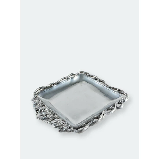 Arthur Court Designs Grape Open Vine Square Tray 12 Serveware 2 Arthur Court Designs Grape Open Vine Square Tray 12 Serveware - Image 2