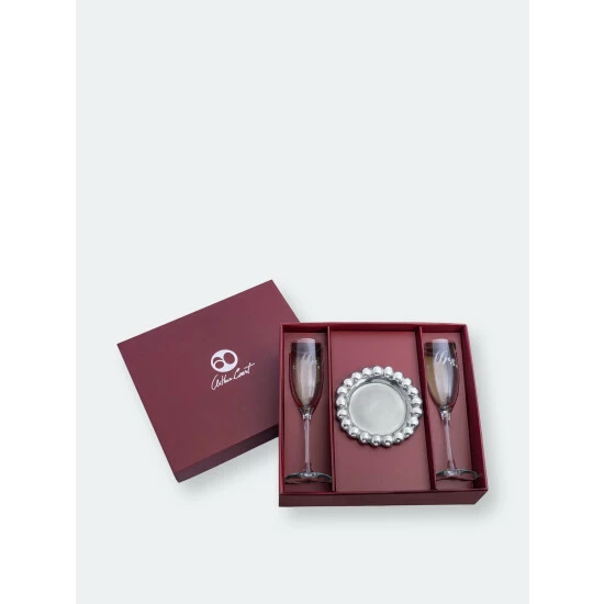 Arthur Court Designs Mr & Mrs Champagne Set Barware 1 Arthur Court Designs Mr & Mrs Champagne Set Barware