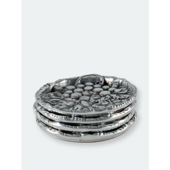 Arthur Court Designs Grape Drink Coaster Set Of 4 Barware 7 Arthur Court Designs Grape Drink Coaster Set Of 4 Barware - Image 7