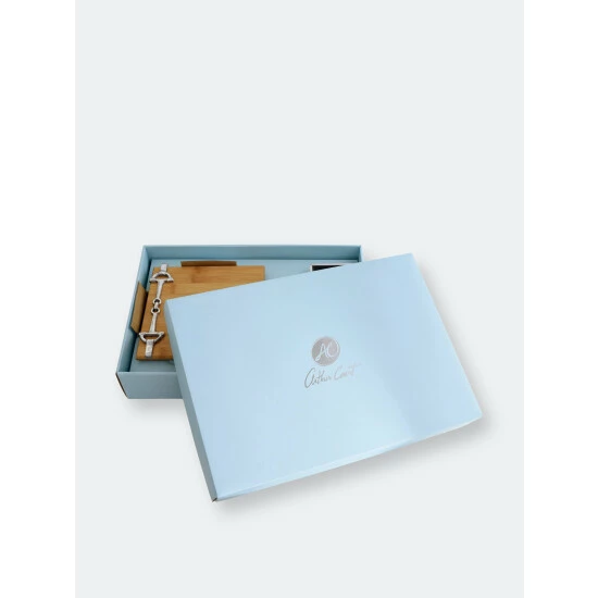 Arthur Court Designs Equestrian Bamboo Cheese Set Serveware 4 Arthur Court Designs Equestrian Bamboo Cheese Set Serveware - Image 4