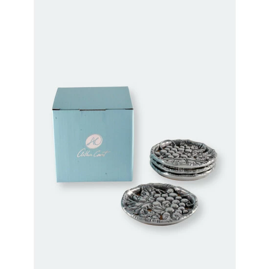 Arthur Court Designs Grape Drink Coaster Set Of 4 Barware 9 Arthur Court Designs Grape Drink Coaster Set Of 4 Barware - Image 9