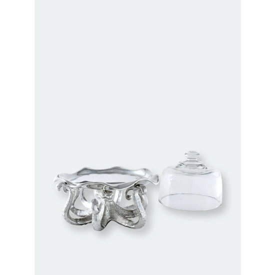 Arthur Court Designs Octopus Tray with Glass Dome Serveware Arthur Court Designs Octopus Tray With Glass Dome Serveware -Arthur Court Designs Sales unnamed file 3240