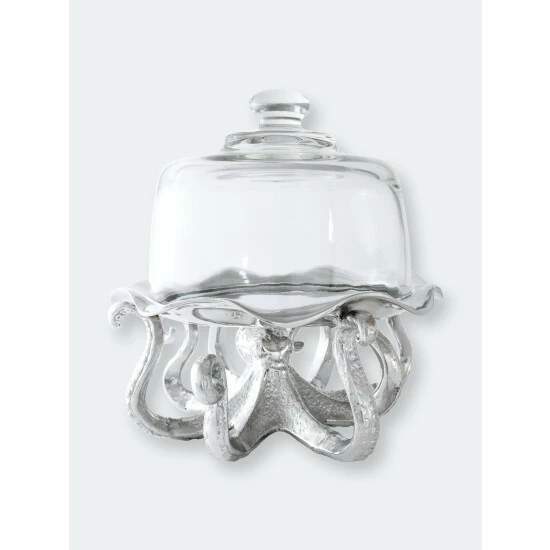 Arthur Court Designs Octopus Tray with Glass Dome Serveware Arthur Court Designs Octopus Tray With Glass Dome Serveware -Arthur Court Designs Sales unnamed file 3241