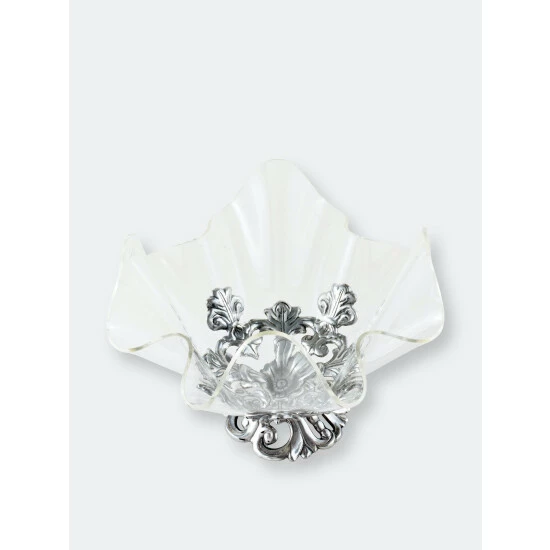 Arthur Court Designs Fleur-De-Lis Stand Acrylic Bowl 11 Dinnerware & Flatware 4 Arthur Court Designs Fleur-De-Lis Stand Acrylic Bowl 11 Dinnerware & Flatware - Image 4