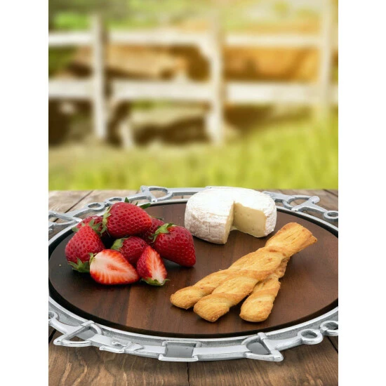 Arthur Court Designs Equestrian Wood Cheese Board Serveware 1 Arthur Court Designs Equestrian Wood Cheese Board Serveware