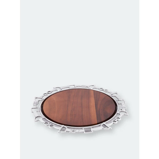 Arthur Court Designs Equestrian Wood Cheese Board Serveware 3 Arthur Court Designs Equestrian Wood Cheese Board Serveware - Image 3