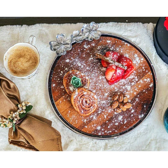 Arthur Court Designs Dogwood Wood Cheese Board Serveware 1 Arthur Court Designs Dogwood Wood Cheese Board Serveware