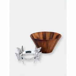 Arthur Court Designs Butterfly Wood Tall Salad Bowl Dinnerware & Flatware 6 Arthur Court Designs Butterfly Wood Tall Salad Bowl Dinnerware & Flatware -Arthur Court Designs Sales unnamed file 3304