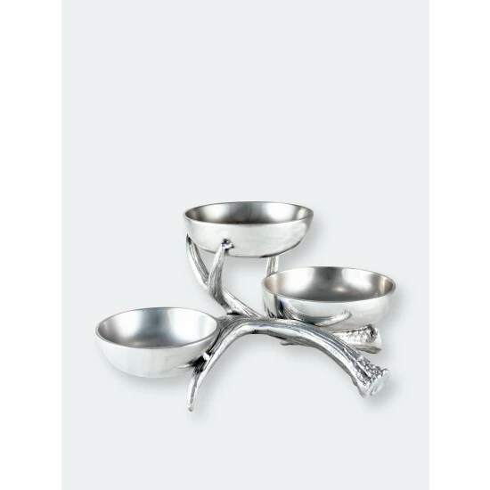 Arthur Court Designs Antler 3-Tiered Bowl Dinnerware & Flatware 2 Arthur Court Designs Antler 3-Tiered Bowl Dinnerware & Flatware - Image 2