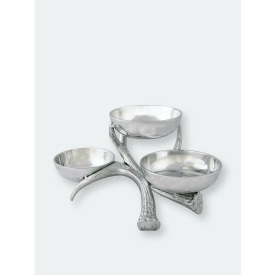 Arthur Court Designs Antler 3-Tiered Bowl Dinnerware & Flatware 3 Arthur Court Designs Antler 3-Tiered Bowl Dinnerware & Flatware - Image 3