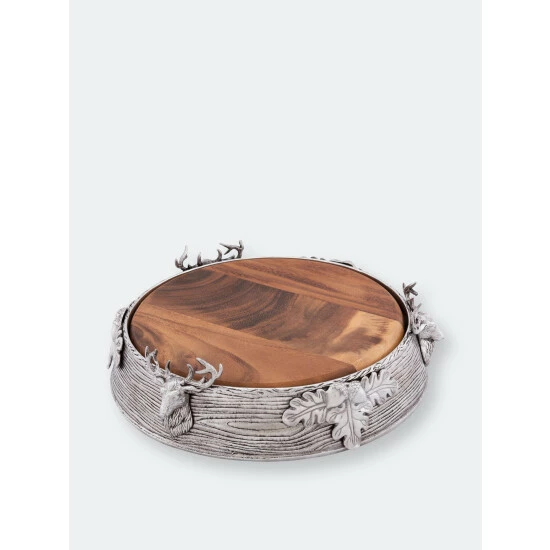 Arthur Court Designs Elk Cheese Pedestal Serveware 3 Arthur Court Designs Elk Cheese Pedestal Serveware - Image 3