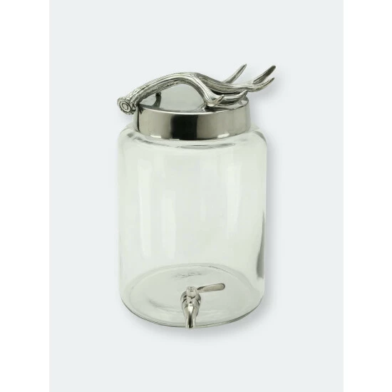 Arthur Court Designs Antler Beverage Server Round Serveware 2 Arthur Court Designs Antler Beverage Server Round Serveware - Image 2