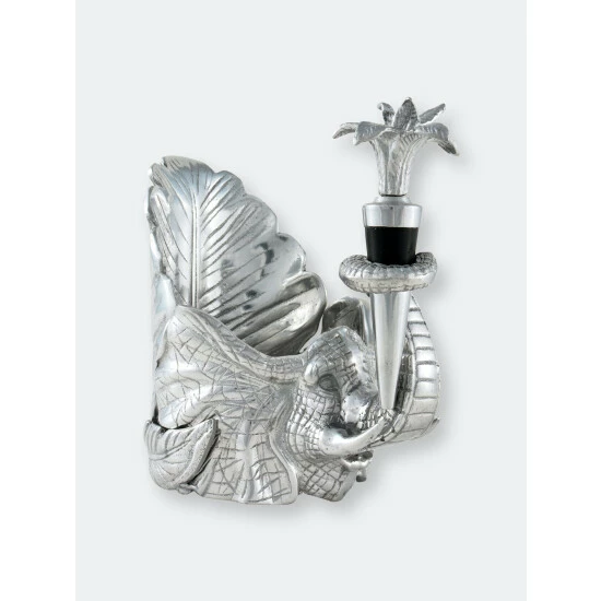 Arthur Court Designs Elephant Wine Coaster And Stopper Set Barware 1 Arthur Court Designs Elephant Wine Coaster And Stopper Set Barware